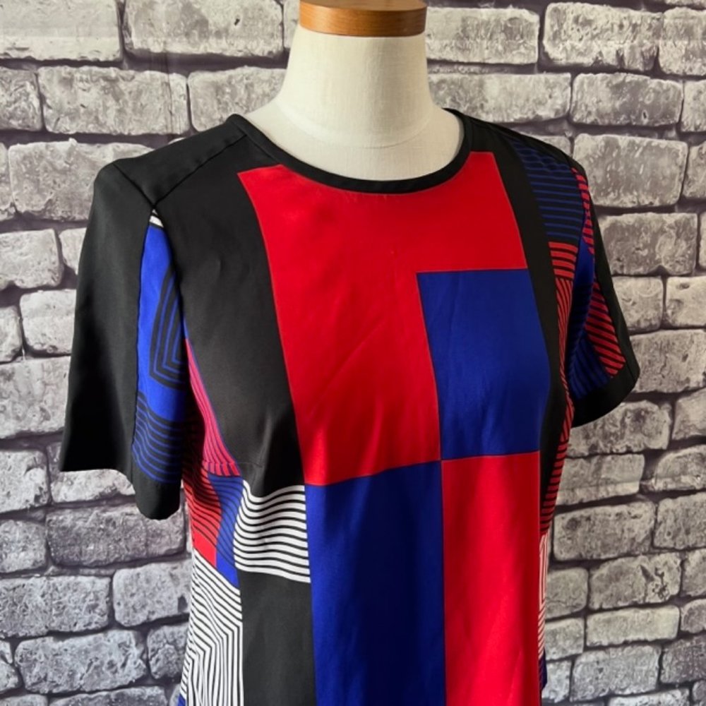Vince Camuto Color Block Top Size Small - image 2